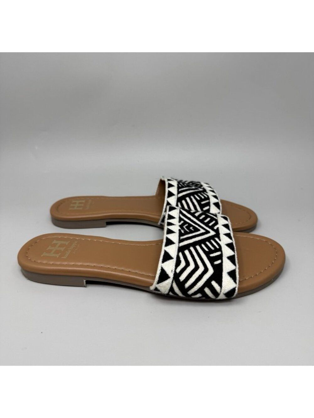 Haute Hippie Style Embro Slide Sandal Geometric Southwest Aztec Flat Shoe Sz 8.5